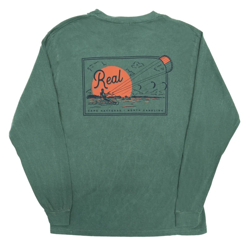 REAL Sunset Sessions L/S Tee-Blue Spruce