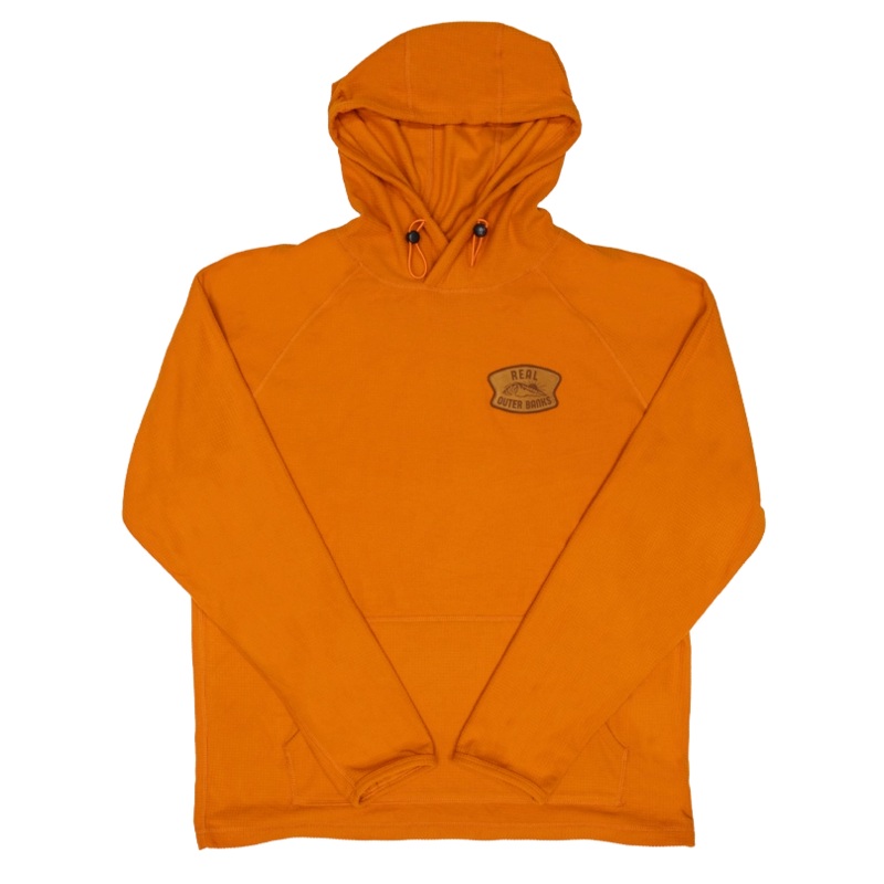 REAL Waxbar Patch Hooded Sweatshirt-Burnt Orange