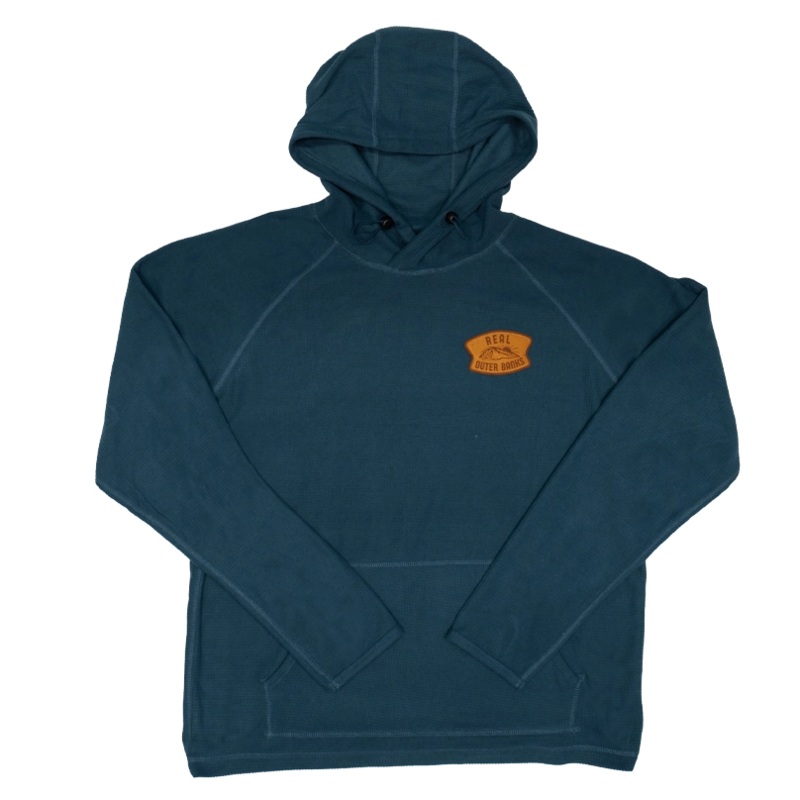 REAL Waxbar Patch Hooded Sweatshirt-Orion Blue