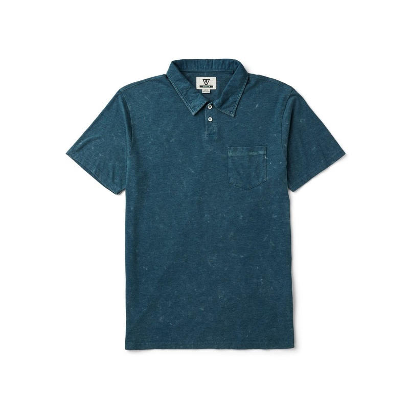Vissla Solid Sets Cosmic Wash Polo Shirt-Sea Water