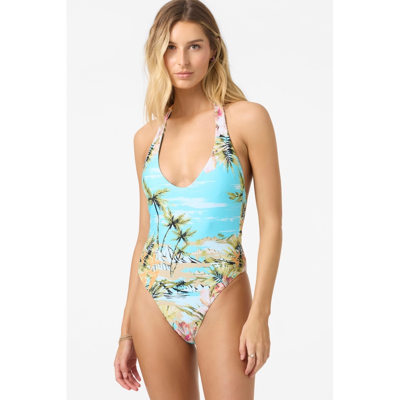 O’Neill Islands Tropic Echo Beach One Piece-Blue Radiance