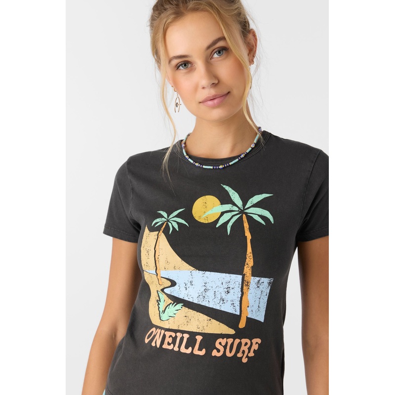 O’Neill Weekend Palms Tee-Washed Black