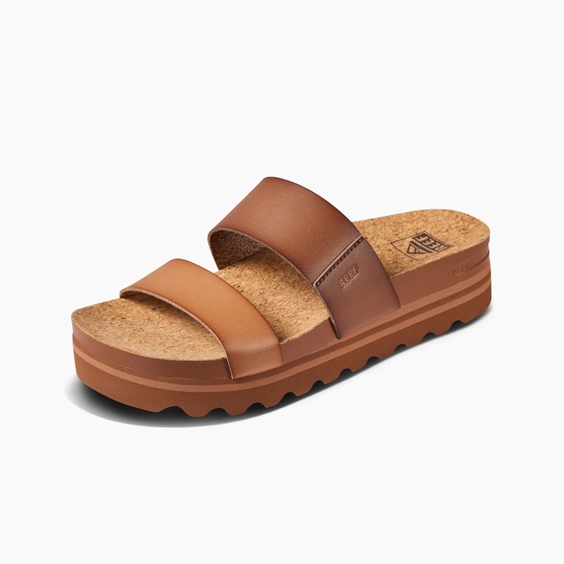 REEF Cushion Vista Hi Sandal-Espresso Duo