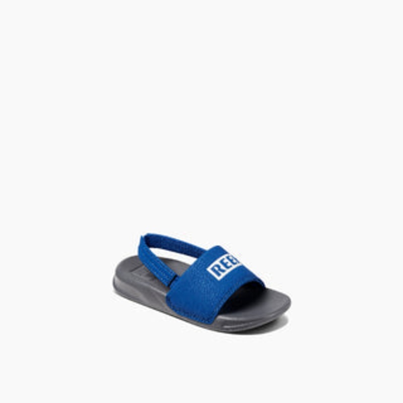 REEF Little One Slide Sandal-REEF Grey/Blue