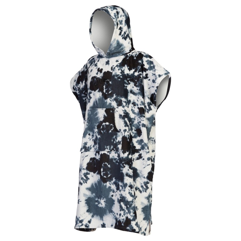Billabong Men’s Hooded Towel Poncho-Pro Tie Dye