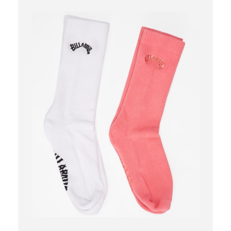 Billabong Sport Crew Socks-Pink