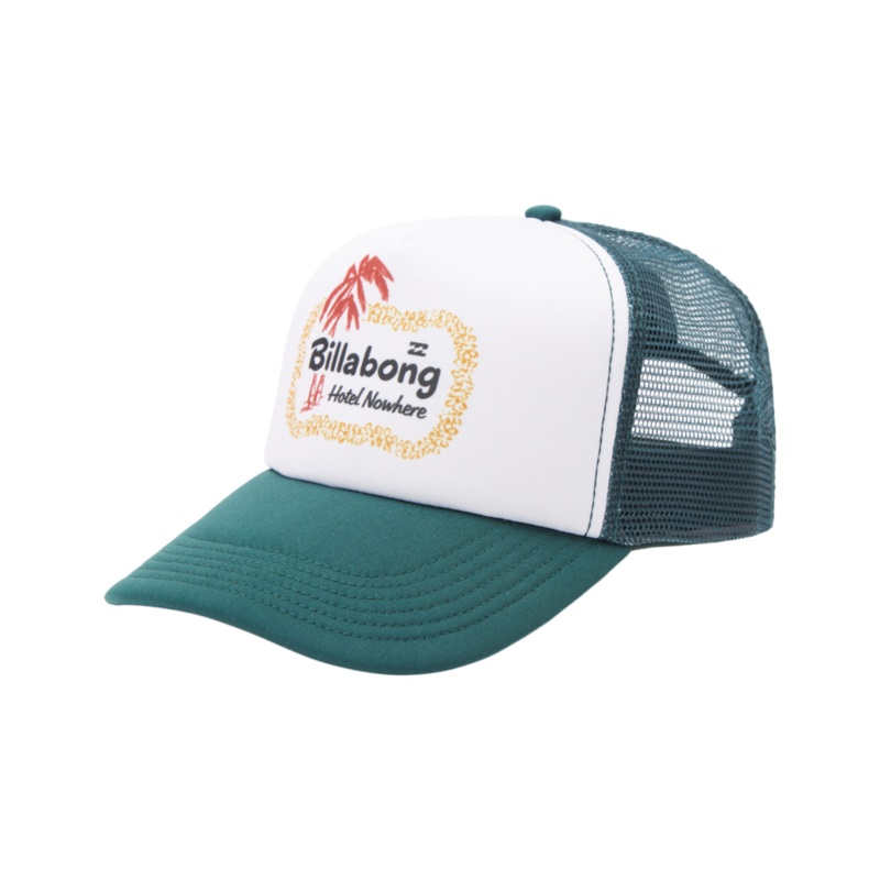 Billabong Truckstop Trucker Hat-Dark Seagreen
