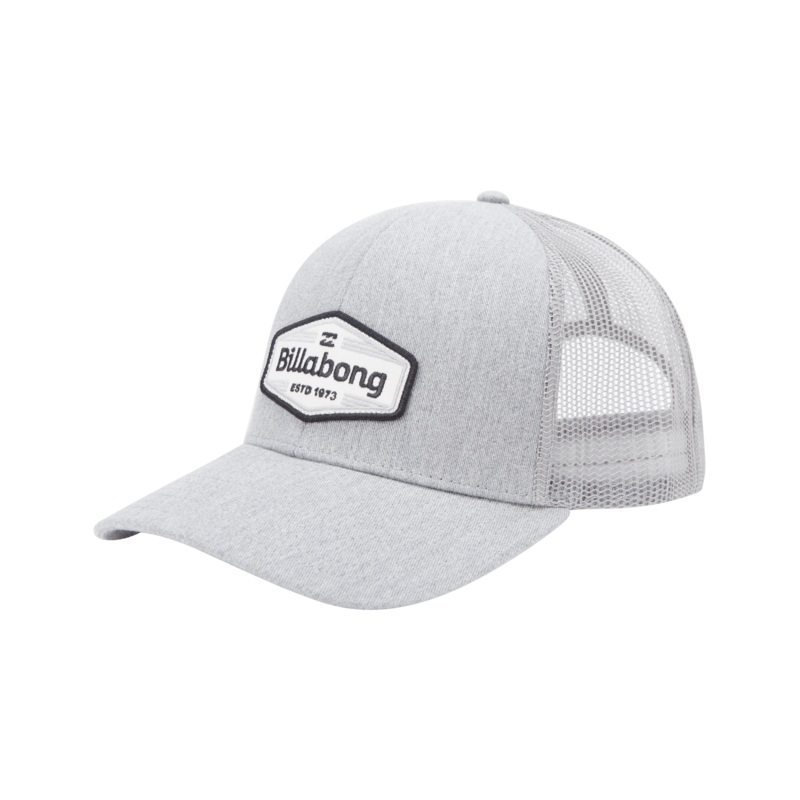 Billabong Walled Boys Trucker Hat-Grey Heather