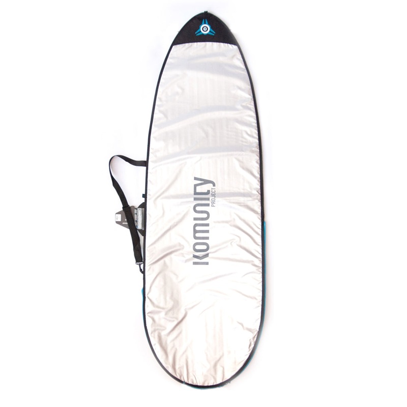 Komunity Day Use Fish Boardbag-Blk/Grey/Sil-7’0″