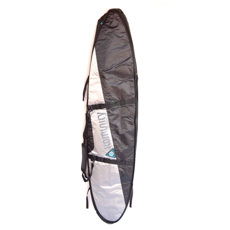 Komunity Triple Quad Armor Boardbag-Blk/Grey/Sil-7’6″