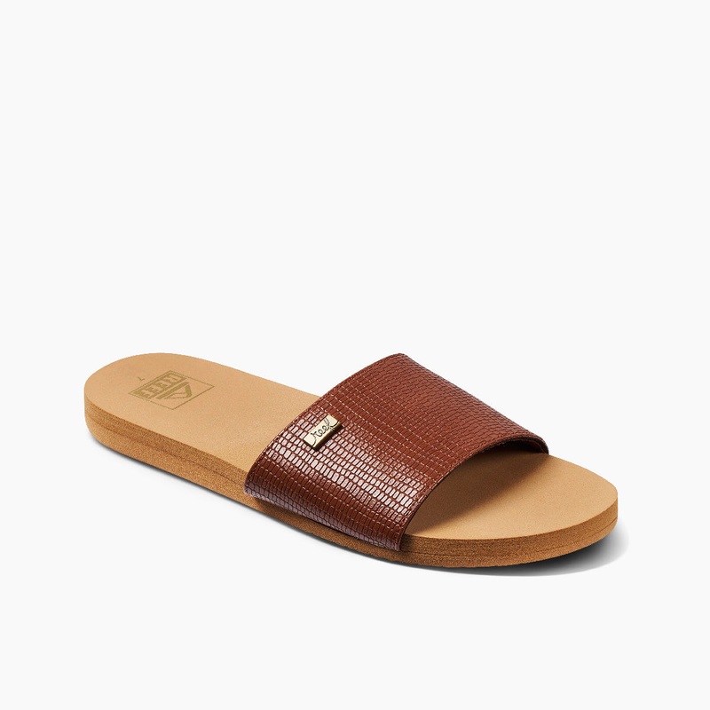 REEF Bliss Nights Slides Sandal-Brunette