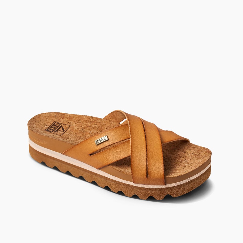 REEF Cushion Bloom Hi Sandal-Natural