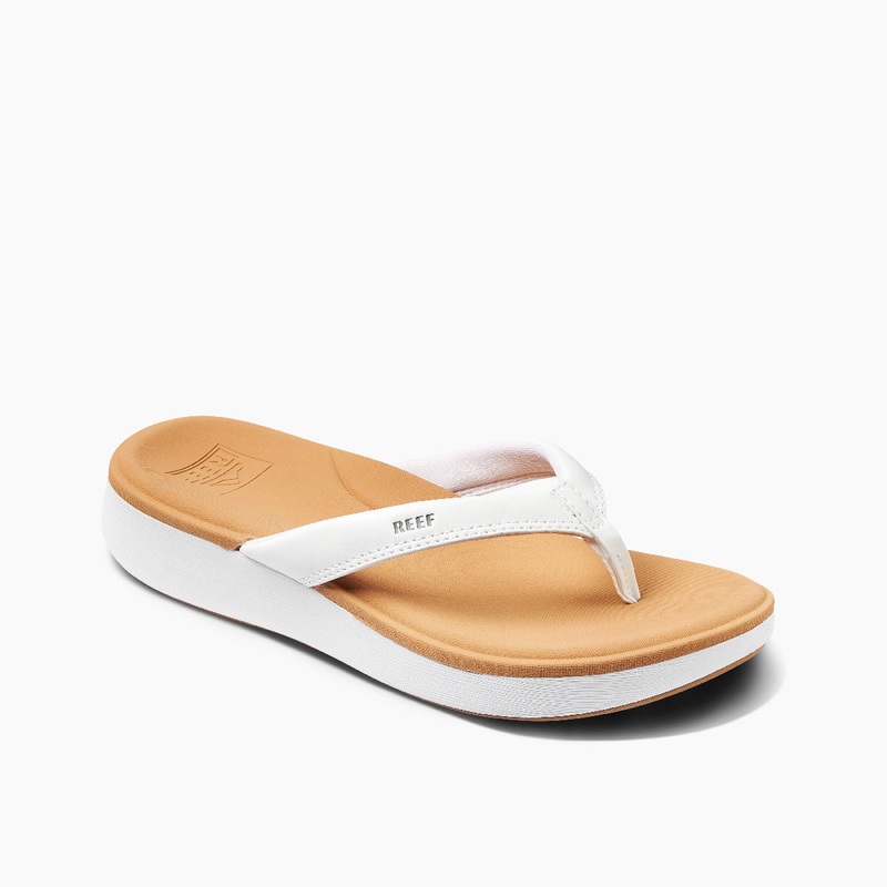 REEF Cushion Cloud Sandal-White/Tan