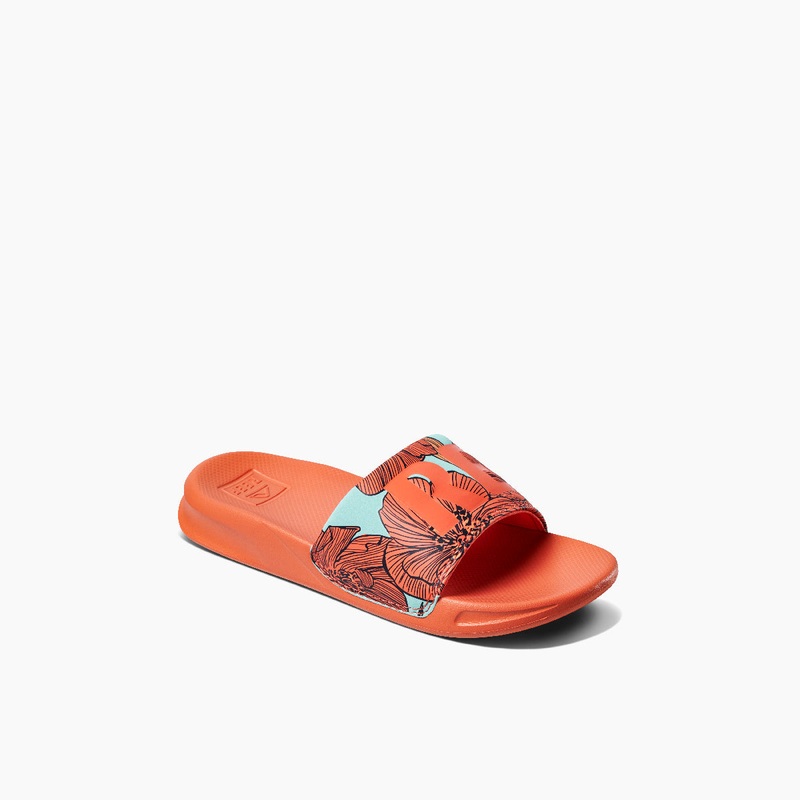 REEF Kids One Slide Sandal-Coral Blossom