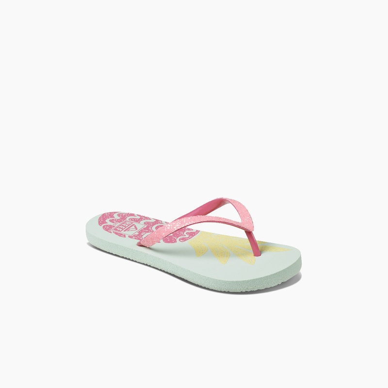 REEF Kids Stargazer Prints Sandal-Big Pineapple