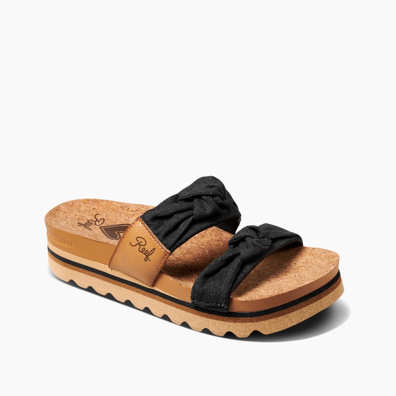 REEF Knotty Vista Hi Sandal-Dusty Black
