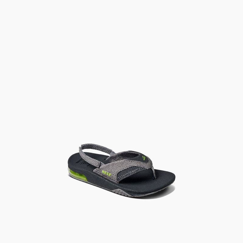 REEF Little Fanning Sandal-Grey/Volt