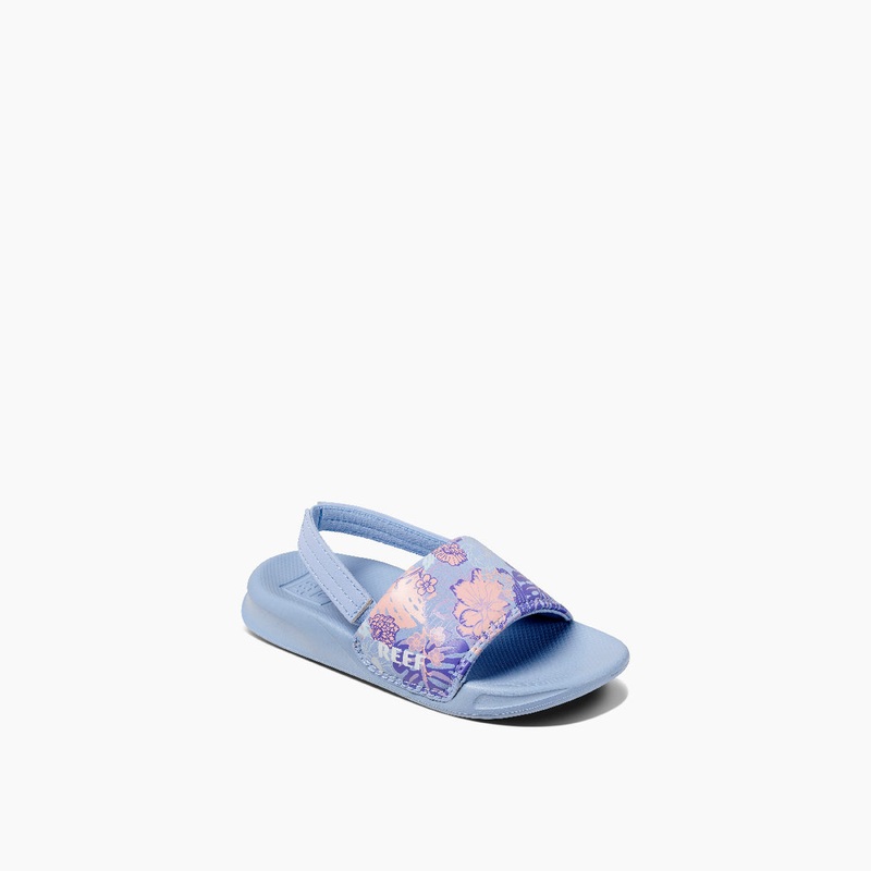 REEF Little One Slide Sandal-Lavender Lei