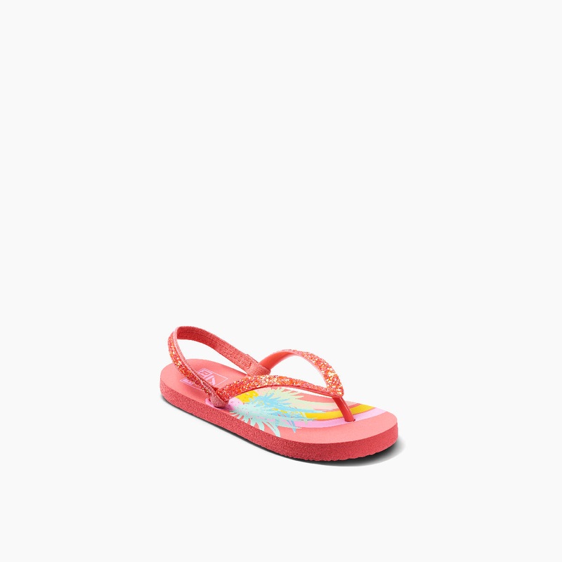 REEF Little Stargazer Prints Sandal-Pineapple Rainbows