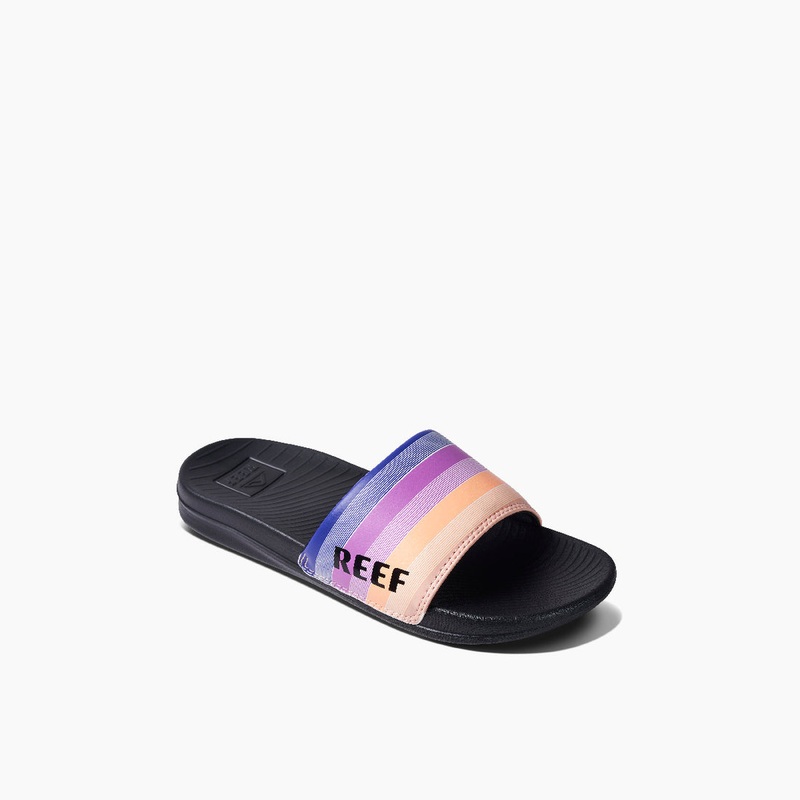 REEF One Slide Sandal-Retro Stripes