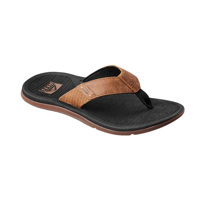 REEF Santa Ana LE Sandal-Black and Tan
