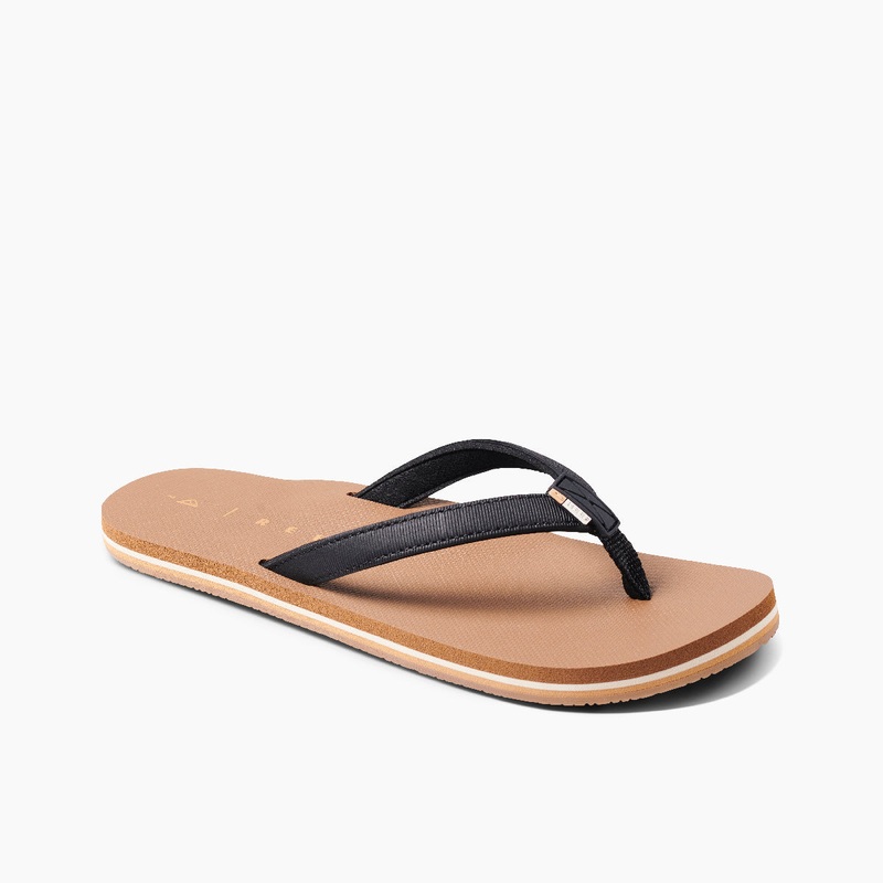 REEF Solana Sandal-Black/Tan