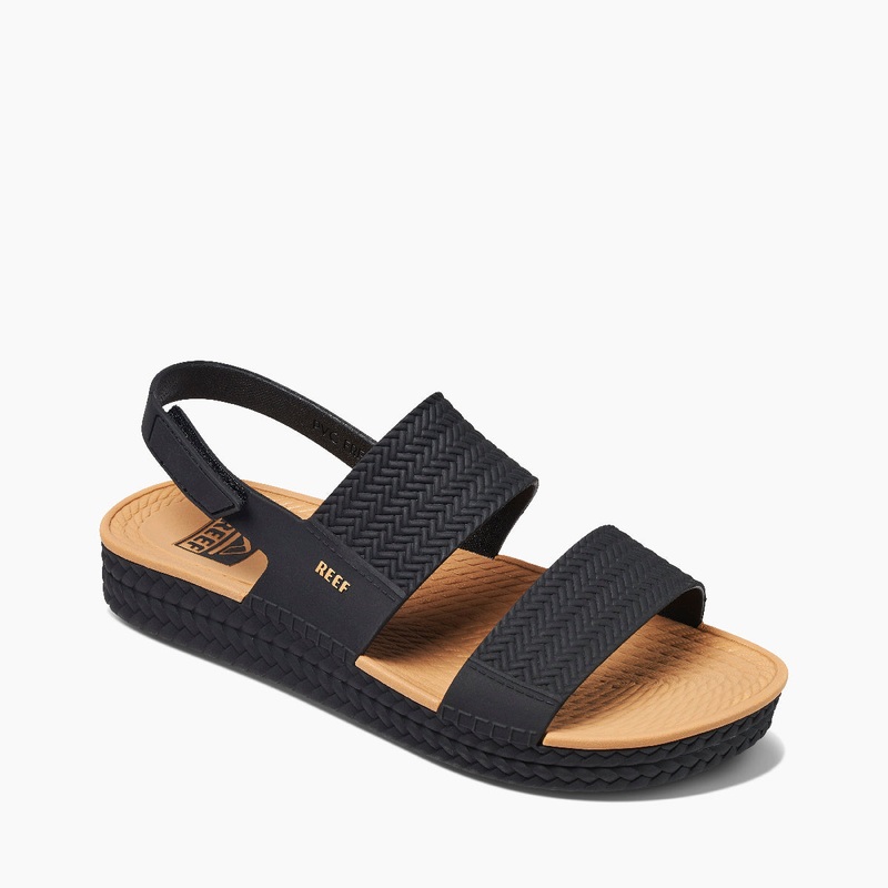 REEF Water Vista Sandal-Black/Tan