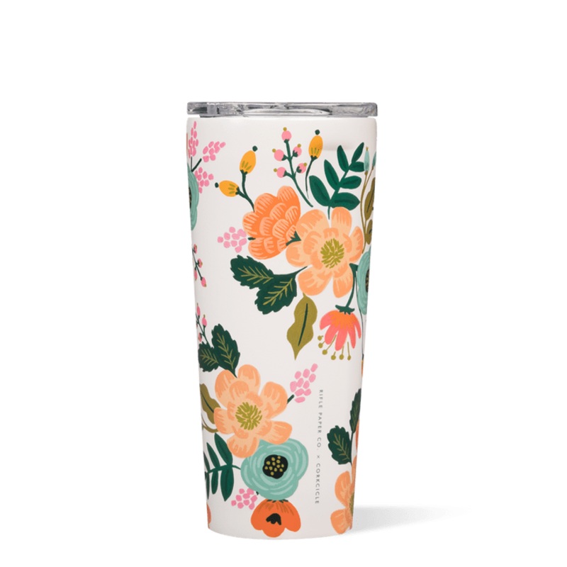 Corkcicle 24 oz Tumbler-Rifle Paper Cream Lively Floral