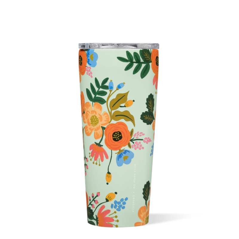 Corkcicle 24 oz Tumbler-Rifle Paper Mint Lively Floral