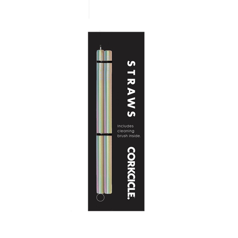 Corkcicle Cocktail Straws 2 Pack-Prism