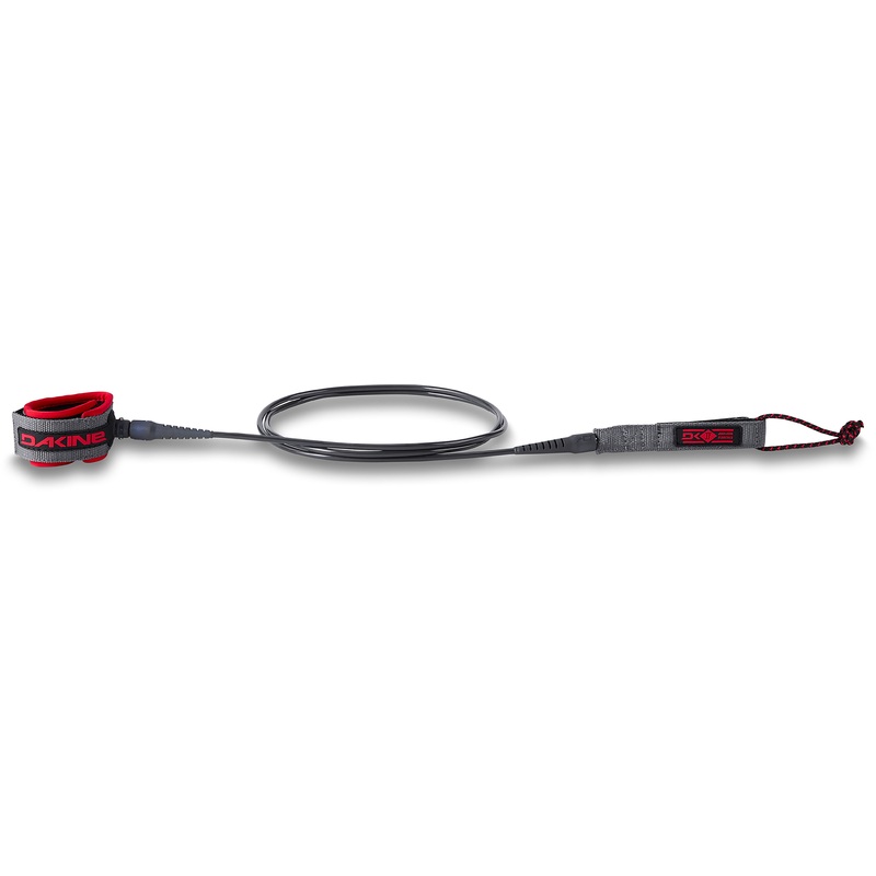 Dakine John John Florence Comp Leash-5′ x 3/16″-Carbon/Red