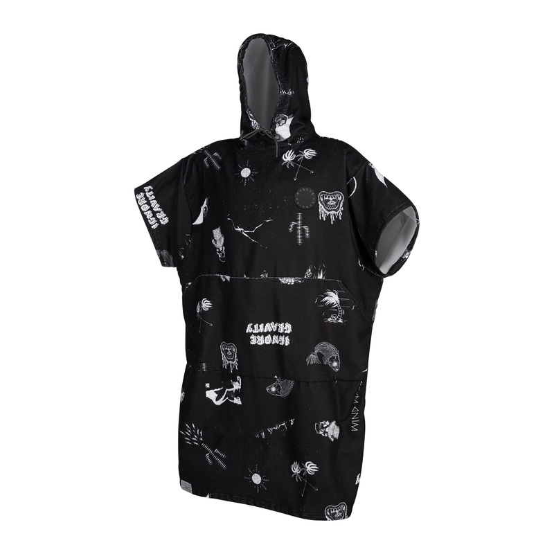 Mystic Allover Poncho-Black Allover