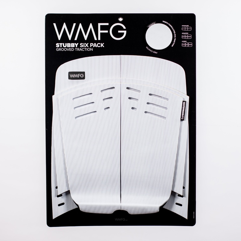 WMFG Stubby 3.0 Six Pack Grooved Traction Pad-White