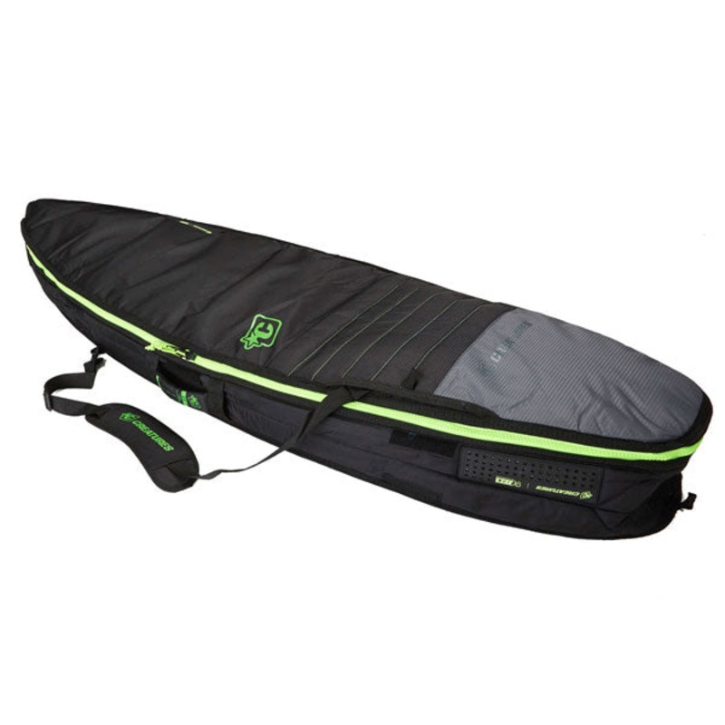 Creatures Shortboard Double Bag-Charcoal Lime-6’3″
