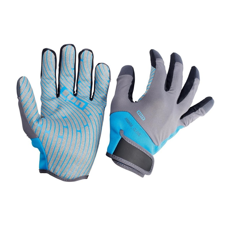 ION Amara Full Finger Gloves-Blue/Grey