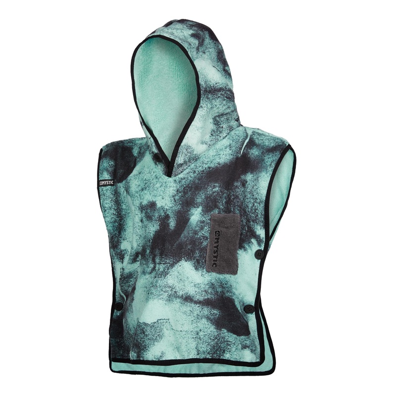 Mystic Kids Poncho-Black/Mint