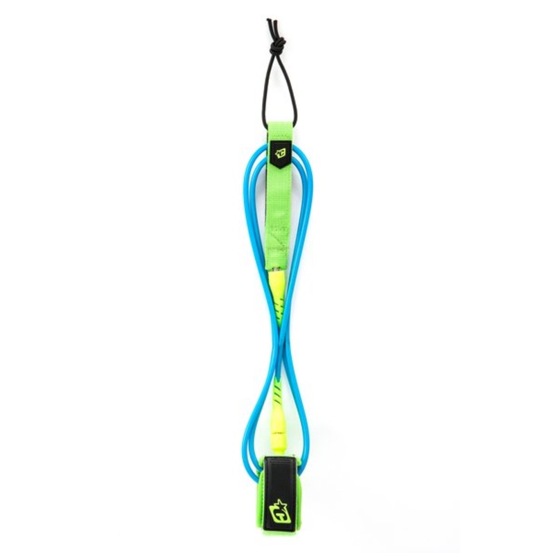 Creatures Grom Lite Leash-5′ x 3/16″-Cyan/Citrus
