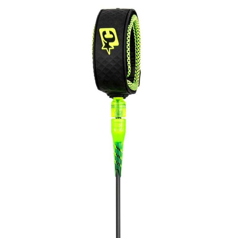 Creatures Grom Lite Leash-Black Lime-5′ x 5mm