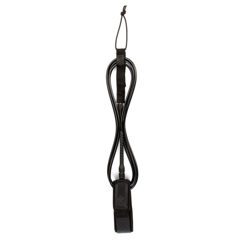 Creatures Longboard Knee Leash-Black/Black-10′ x 9/32″