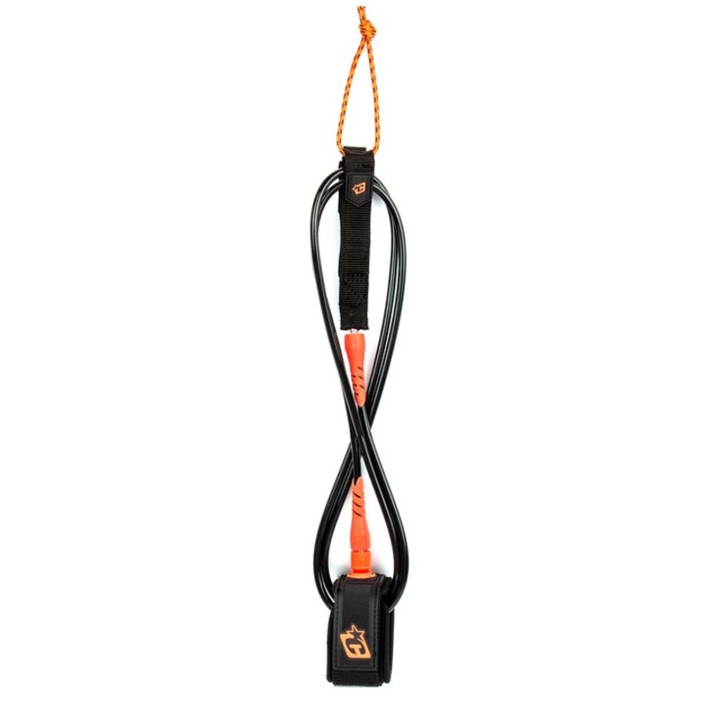 Creatures Pro Leash-6′ x 9/32″-Black/Orange