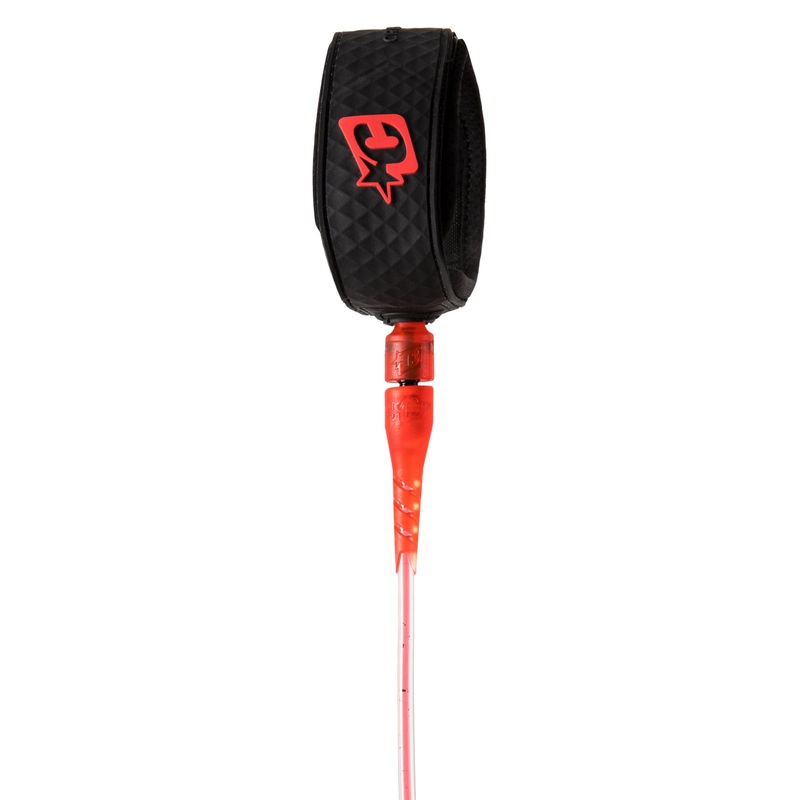 Creatures Pro Leash-Red Speckle Black-6′ x 9/32″