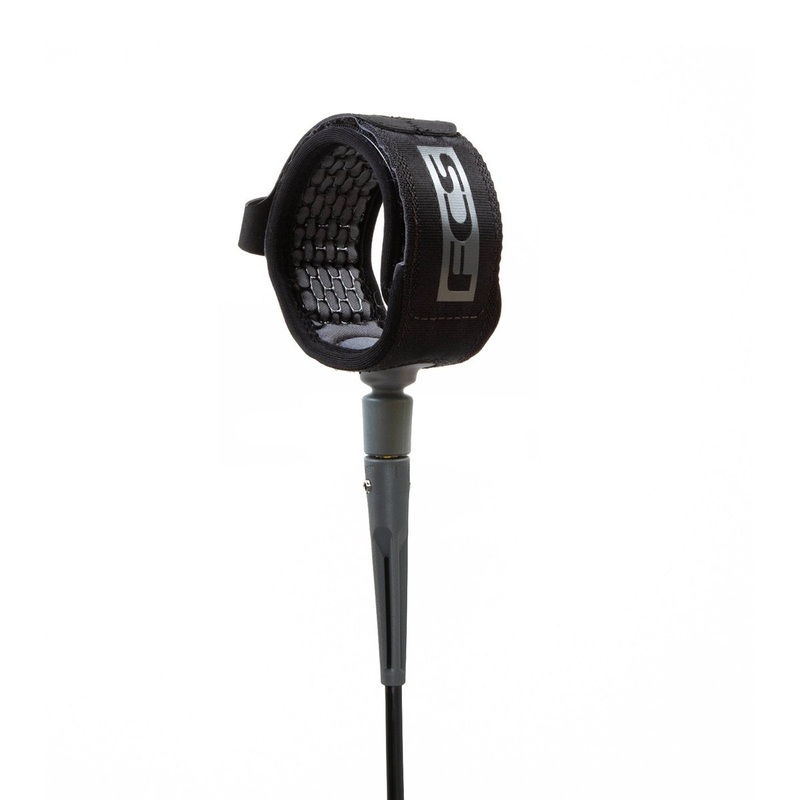 FCS All Round Essential Leash-6′ x 7mm-Black/Grey