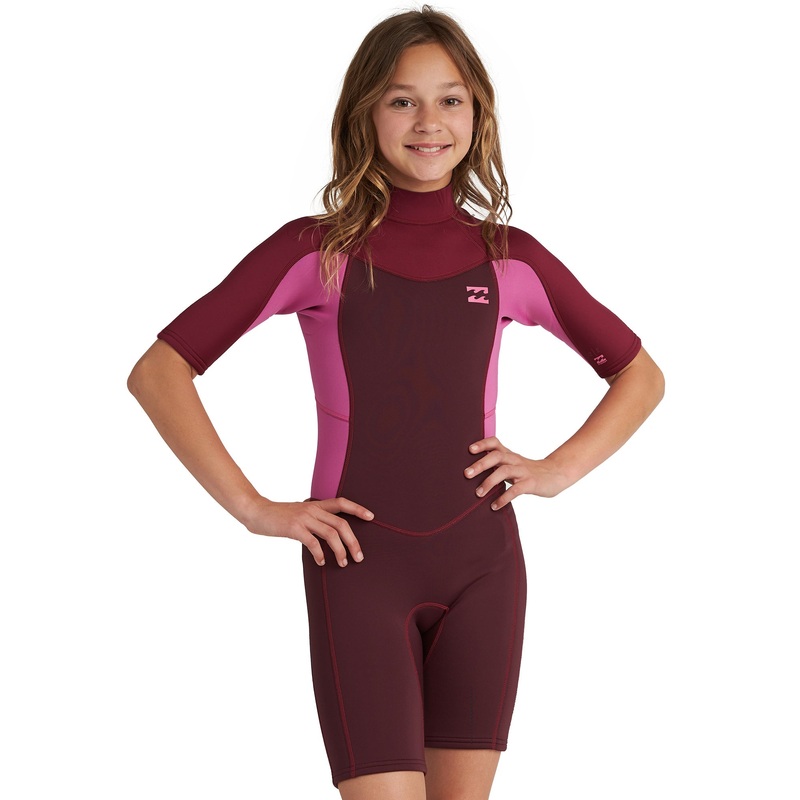 Billabong 202 Synergy S/S Springsuit-Maroon