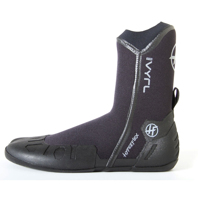 Hyperflex VYRL 3MM Split Toe Booties-Black