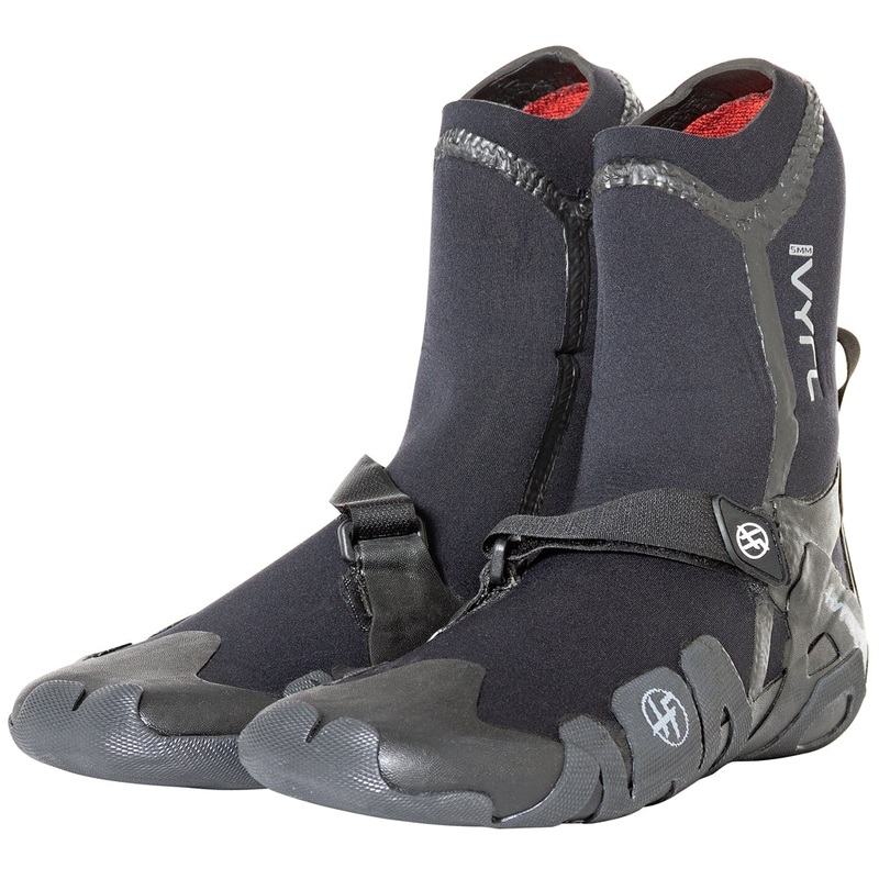 Hyperflex VYRL 5MM Split Toe Booties-Black