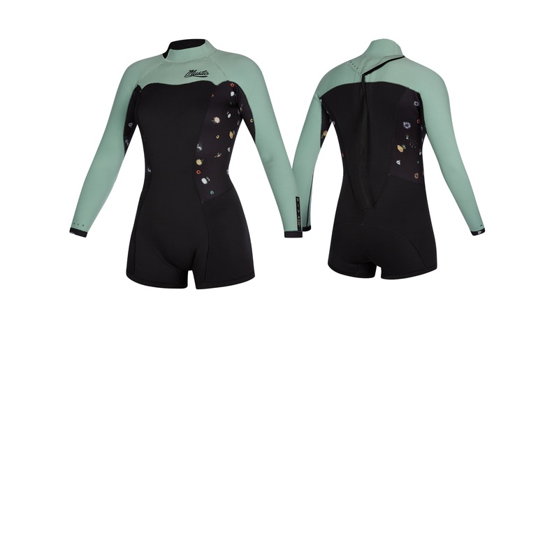 Mystic Diva 2/2mm Back Zip L/S Springsuit-Black