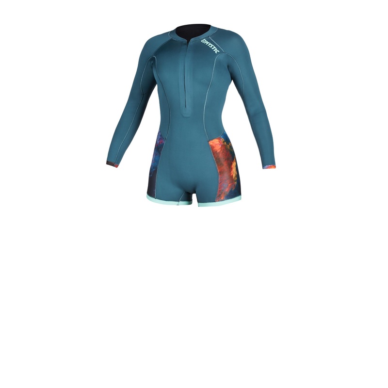 Mystic Wmn’s Diva 2/2mm L/S Springsuit-Teal