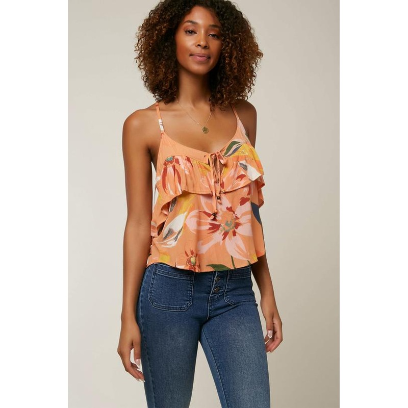 O’Neill Carlin Tank-Coral Gold