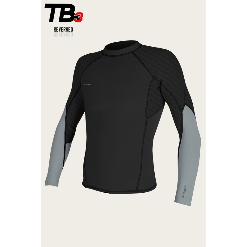 O’Neill Hyperfreak 1.5mm L/S Top-Mniteoil/Coolgry