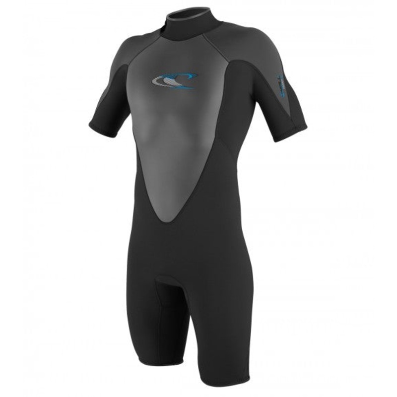 O’Neill Youth Hammer S/S Springsuit-Black/Grey/Brite Blue